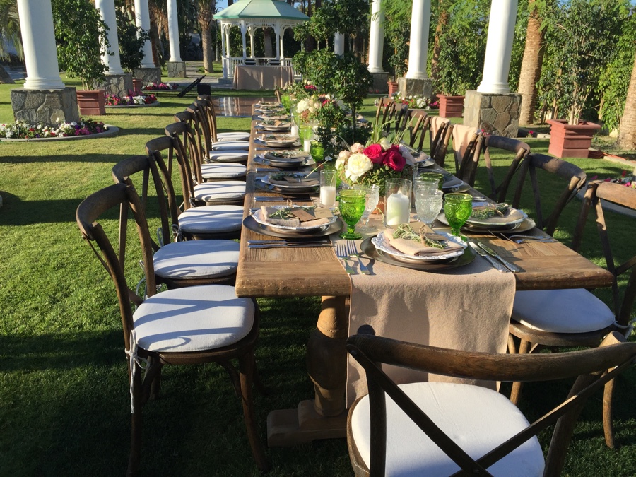 Outdoor wedding palm springs